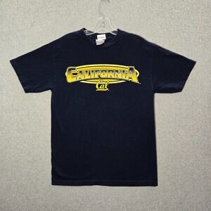 VINTAGE California Golden Bears Men Shirt Medium Blue Logo Graphic Foot Locker